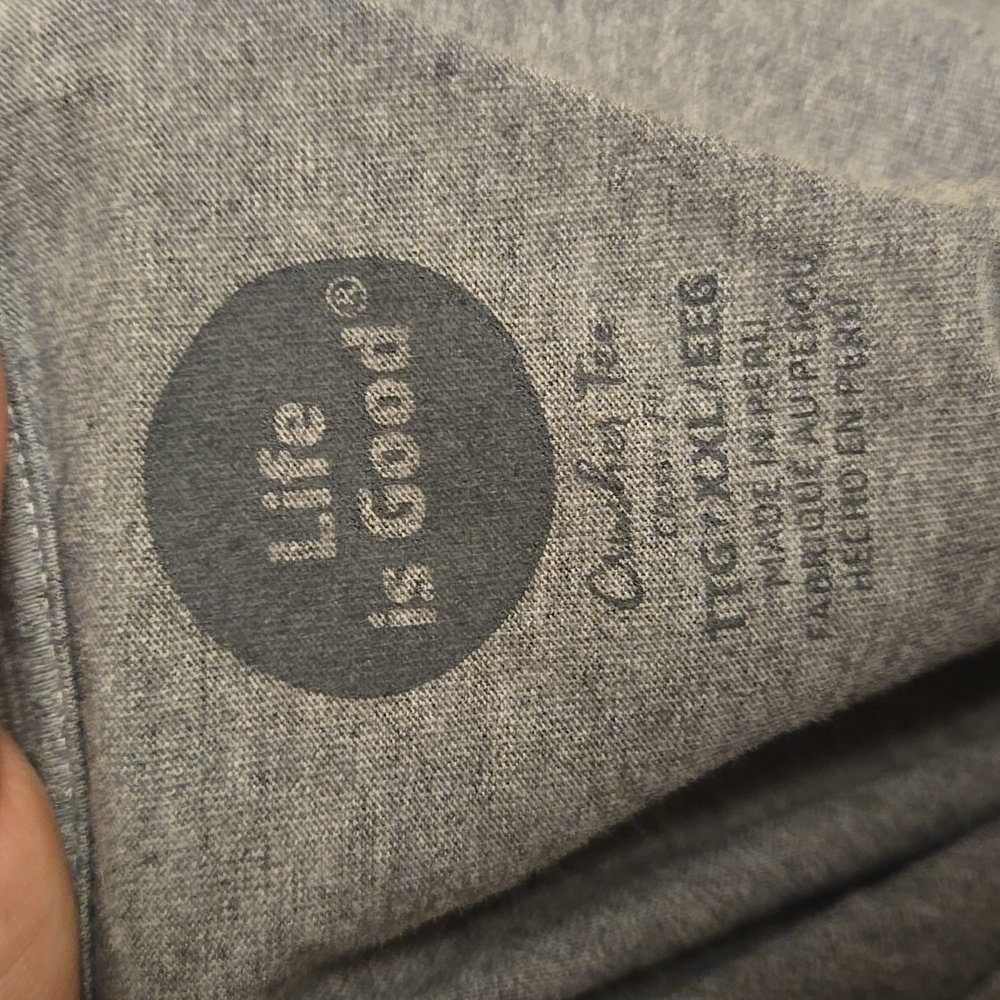 Life is Good Social Network Gray Crusher Tee - Picture 6 of 6